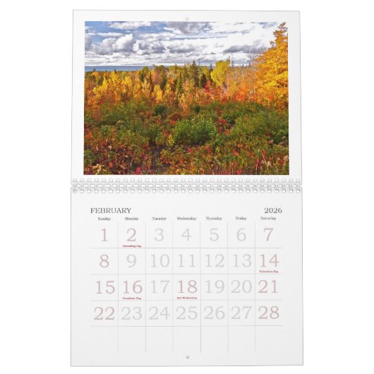 KALENDER "HERFST PALET VAN MICHIGAN" 2025 (Feb 2026)