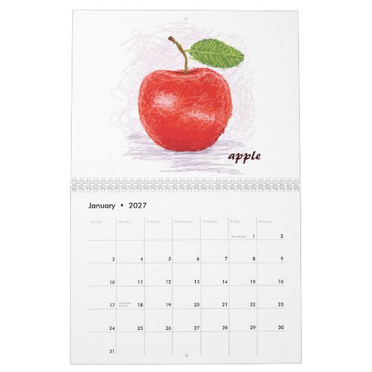 Kalender III van de vruchten van 2013 (Jan 2027)