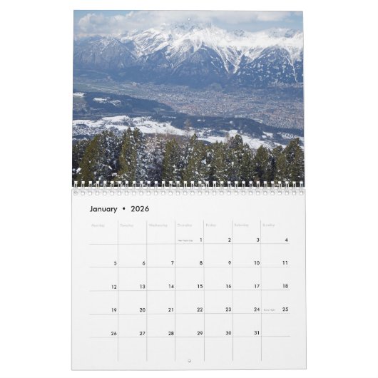 Kalender Innsbruck 2026 (Jan 2026)