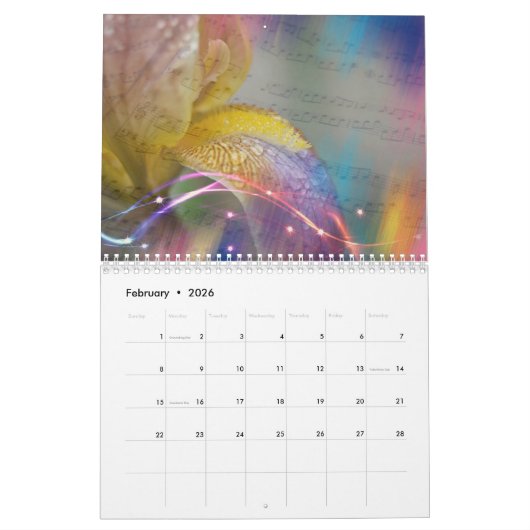Kalender Iriss uit de tuin (Feb 2026)
