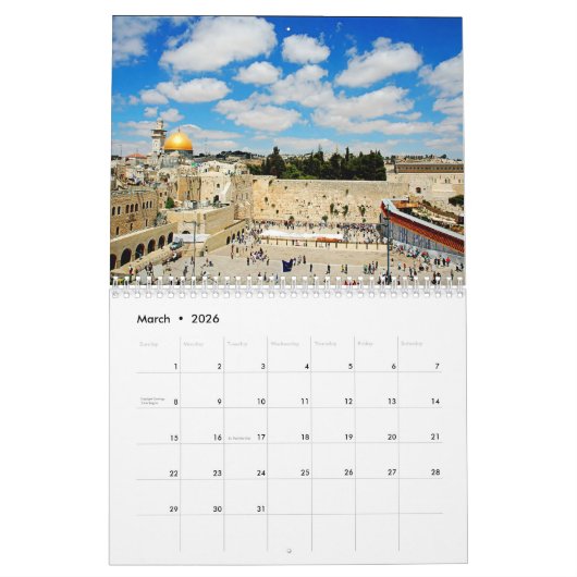 Kalender Israël (Mar 2026)