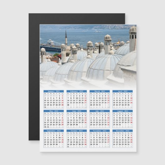 Kalender Istanbul, Turkije 2022 (Voorkant / Achterkant)