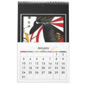 Kalender Japans Aziatische kunst Retro Posters (Jan 2027)