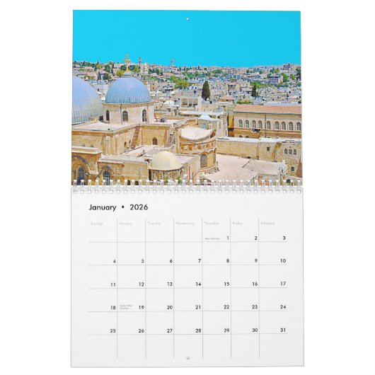 Kalender Jeruzalem (Jan 2026)