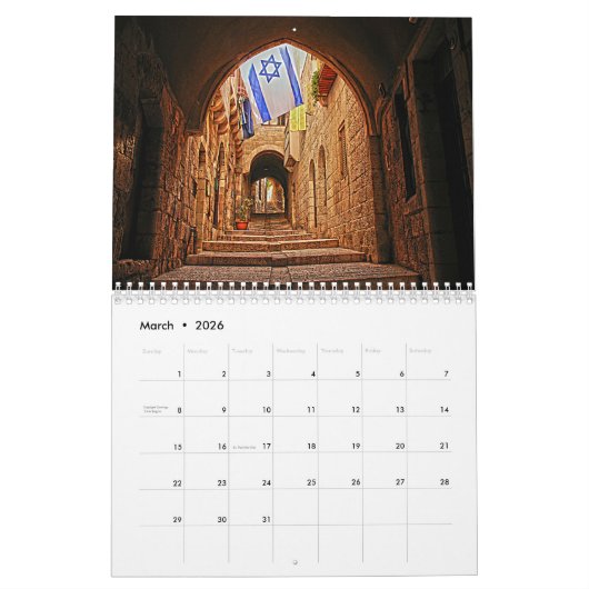 Kalender Jeruzalem (Mar 2026)