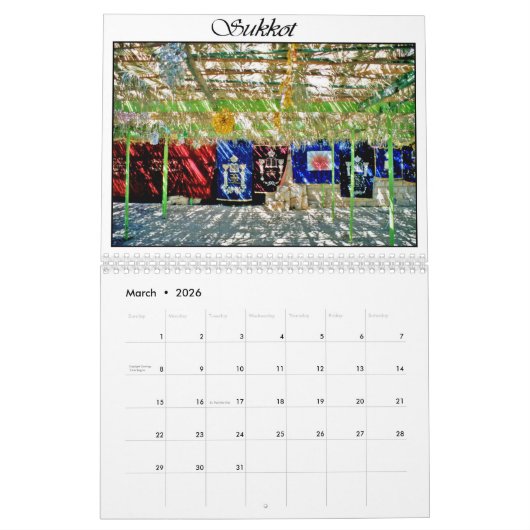 Kalender Joods Israël (Mar 2026)