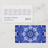 kalender kaleidoscoop 2013 visitekaartje (Voorkant / Achterkant)