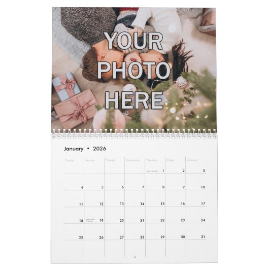 Kalender Kerstcadeau familie kinder gepersonalisee (Jan 2026)