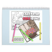 Kalender, kleur, 2021 kalender (Hoes)