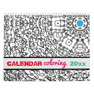 Kalender-, kleurboek- en kleurboeken kalender