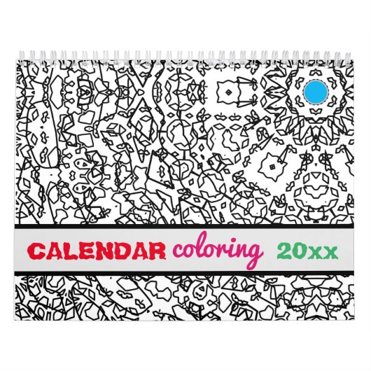 Kalender-, kleurboek- en kleurboeken kalender (Hoes)
