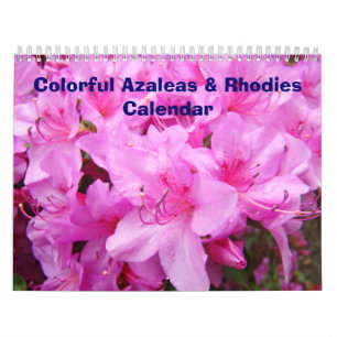 Kalender kleurrijke Azaleas- en Rhodies-agenda