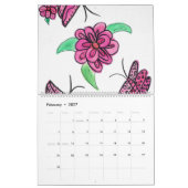 Kalender (kleurrijke bloemen) (Feb 2027)