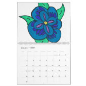 Kalender (kleurrijke bloemen) (Jan 2027)
