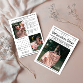 Kalender krantenfoto quinceañera save the date