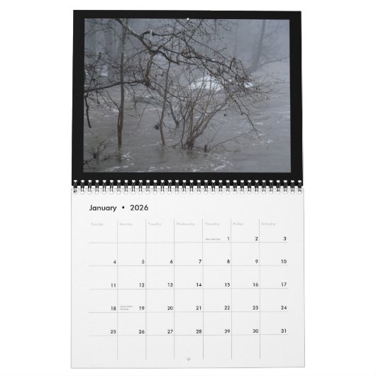 Kalender - Landschappen op het platteland (Jan 2026)