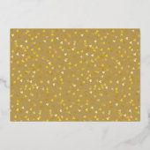 Kalender Liefde Hart Bewaar de Datum Goud Folie Uitnodiging (Achterkant)