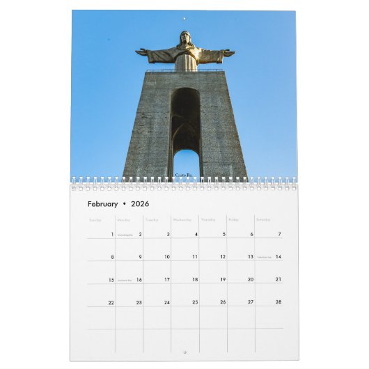 Kalender Lissabon, Portugal (Feb 2026)