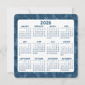 Kalender, Logo - Cheers Blue Zakelijke Groet Feestdagenkaart (Achterkant)