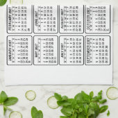Kalender - logo, fotobedrijf theedoek (Gevouwen)