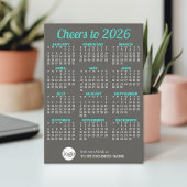 Kalender, Logo Modern Grey Zakelijke vakantie Kaar Kaart