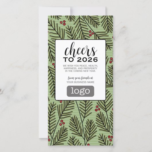 Kalender Logo - Proficiat met het Nieuwe Jaar Zake Feestdagenkaart (Voorkant)