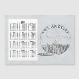 Kalender Los Angeles Volledig jaar 2020