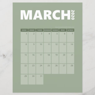 Kalender maart 2020