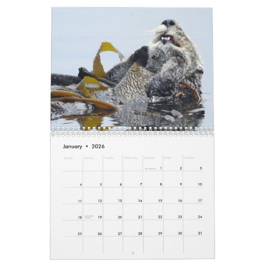 Kalender, marien leven, Californië Kalender (Jan 2026)