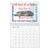 kalender met 12 stapsgewijze slogans (Mar 2026)