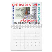 kalender met 12 stapsgewijze slogans (Jan 2026)