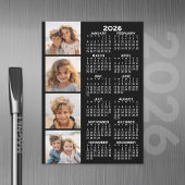 Kalender met 4 Fotocollage Magnetische Kaart