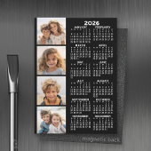 Kalender met 4 Fotocollage Magnetische Kaart