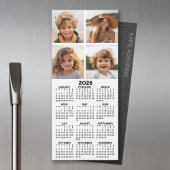 Kalender met 4 Fotocollage - Moderne magneet