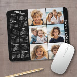 Kalender met 6 Fotocollage Muismat<br><div class="desc">Een kalender van 2025 met een plaats voor 6 foto's. U kunt een naam,  monogram of andere aangepaste tekst toevoegen. De kalender is overzichtelijk en gemakkelijk te lezen. U kunt de achtergrondkleur wijzigen als u op de link Aanpassen klikt en naar het geavanceerde ontwerpgebied gaat.</div>