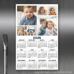 Kalender met 6 Fotocollage - Zwart Wit Magnetisch Uitwisbaar Vel<br><div class="desc">Een zeer handig item voor school of thuis kantoor. Een standaard look voor uw huis kantoor of school locker. Dit shows een volledig jaar uitzicht van alle data. Een zeer handig item voor school of thuis kantoor. Dit shows een volledig jaar uitzicht van alle data. Een kalender die op een...</div>