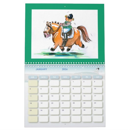 Kalender met animatielampjes (Jan 2026)