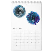 kalender met astrologische tekenen (Feb 2027)