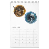 kalender met astrologische tekenen (Jan 2026)
