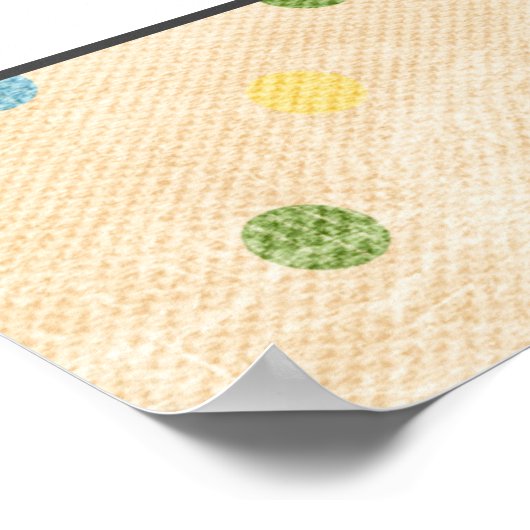 Kalender met berenposter om de uitgerekende datum  poster (Hoek)