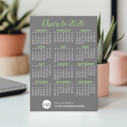 Kalender met Business Logo - Vakantie Kaart