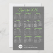 Kalender met Business Logo - Vakantie Kaart (Voorkant)