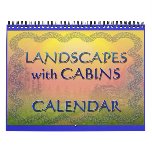 Kalender met cabines en landschappen (Hoes)
