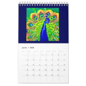 Kalender met dubbele pagina Klein, wit Dieren (Jan 2026)