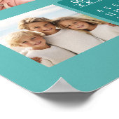 Kalender met een afbeelding voor elke maand - Aqua Poster (Hoek)