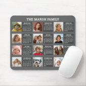 Kalender met een Afbeelding voor elke maand Muismat (Met muis)