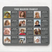 Kalender met een Afbeelding voor elke maand Muismat (Voorkant)