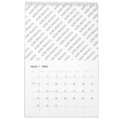 Kalender met één pagina Voeg uw foto's toe (Mar 2026)