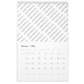 Kalender met één pagina Voeg uw foto's toe (Feb 2026)