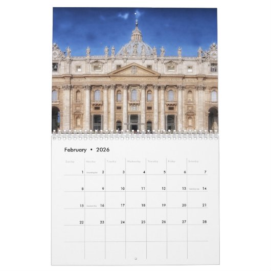 Kalender Met Feestdagen - Wereldsteden (Feb 2026)